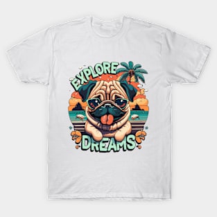 "Explore Dreams" design T-Shirt